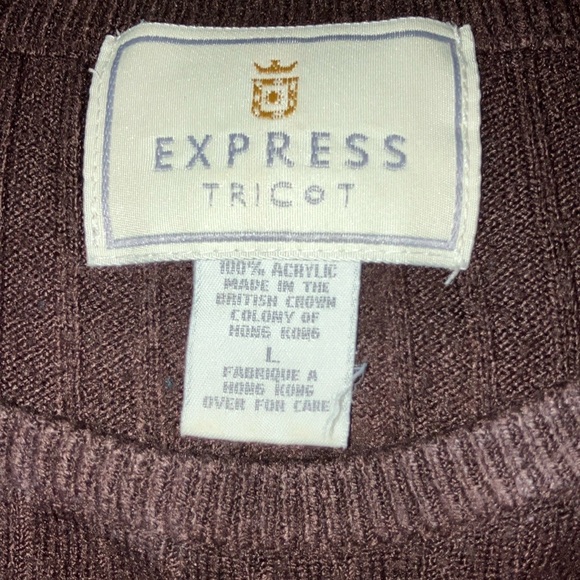 Vintage* EXPRESS CO. Acrylic Sweatshirt - Picture 5 of 5